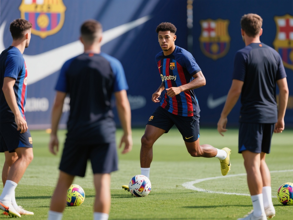就在几天前，巴萨与新援已经完成了首场训练